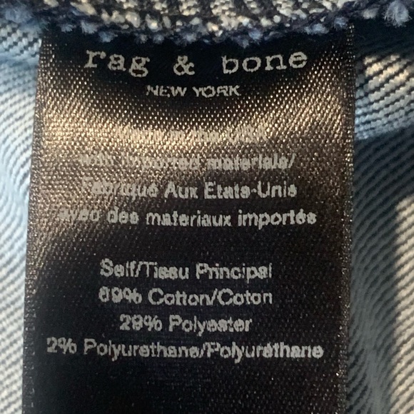 ⭐️EUC⭐️Really Cool Rag & Bone Cropped Skinny Jeans with Back Zip- Size 12 - Picture 5 of 14